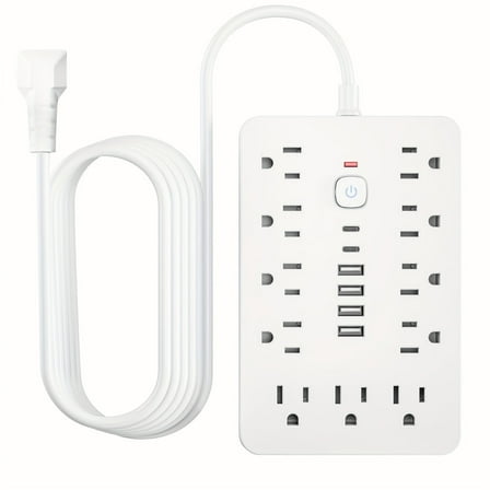 BEISHINK 17-Outlet Surge Protector with 6 USB Ports, New, 1 Count