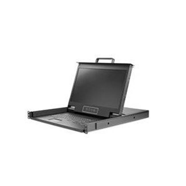 17 in. Dual Rail HD Rackmount KVM Console 1 Port