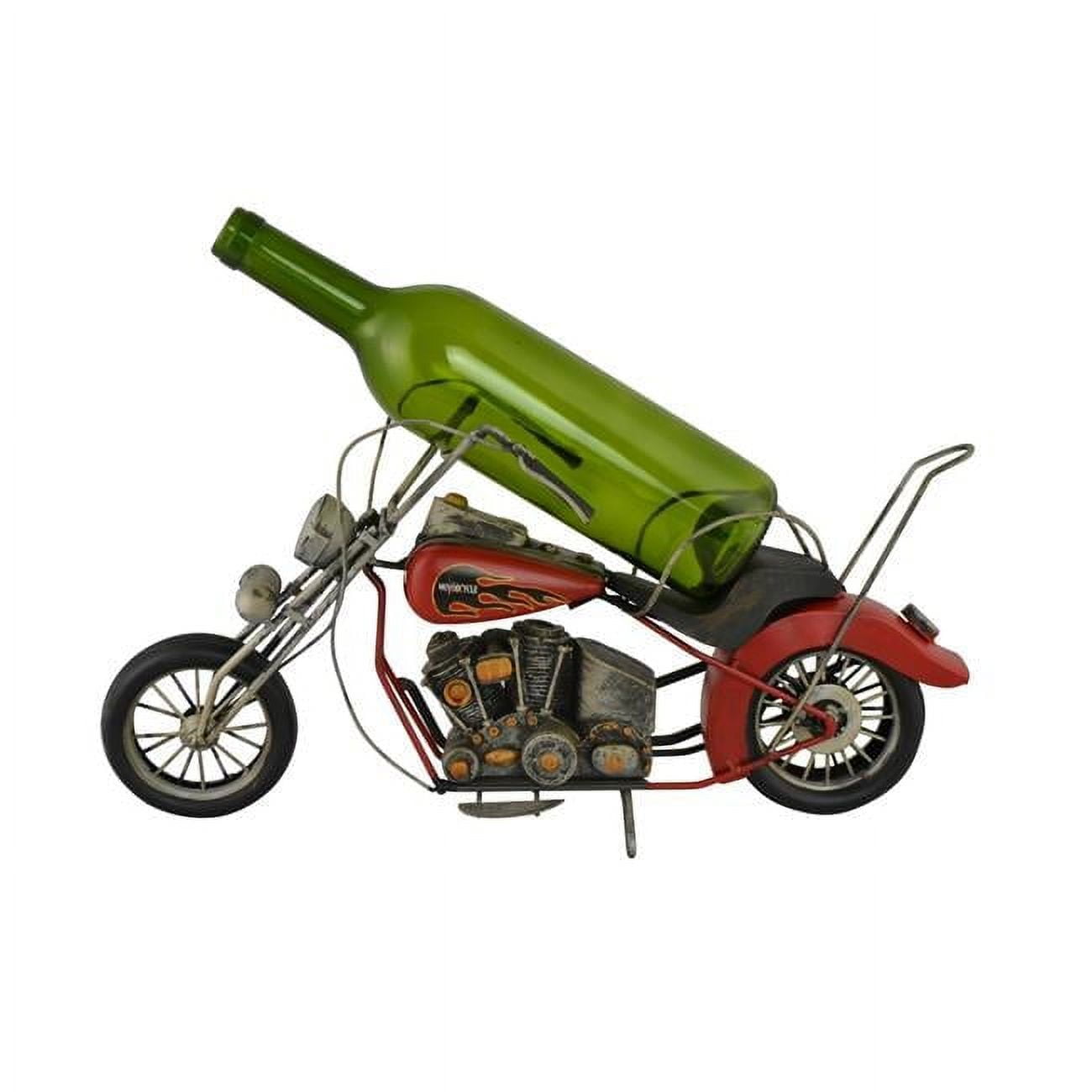 17 Red Chopper Motorcycle Wine Bottle Holder