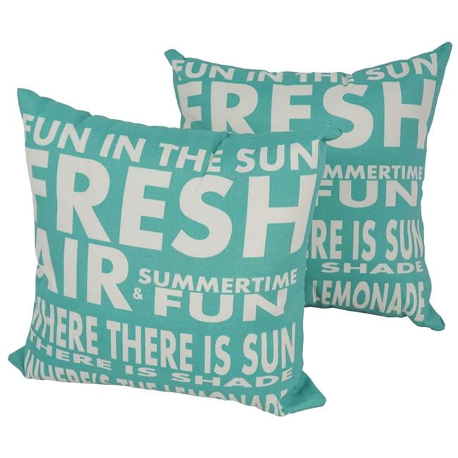 17-inch Multicolor Polyester Square Throw Pillows Set