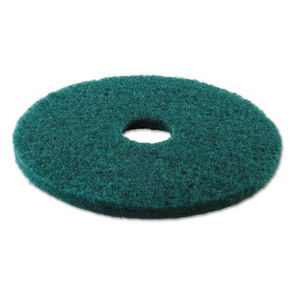 17 in. dia Standard Heavy-Duty Scrubbing Floor Pads - Green