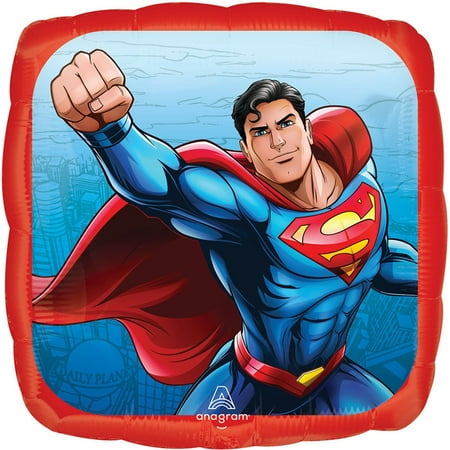 17 inch Anagram Superman Foil Mylar Balloon - Party Supplies Decorations