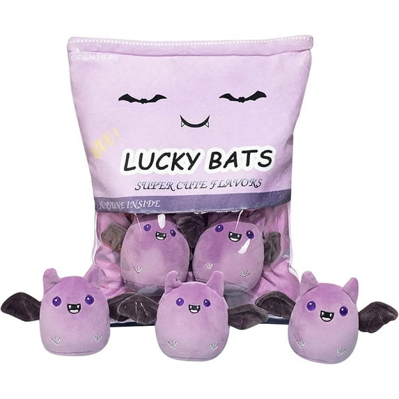 17-inch Bat Throw Pillows for Couch Bedding Hugging Cushion,Body Pillow Removable Stuffed 5pcs Animal Dolls for Kids