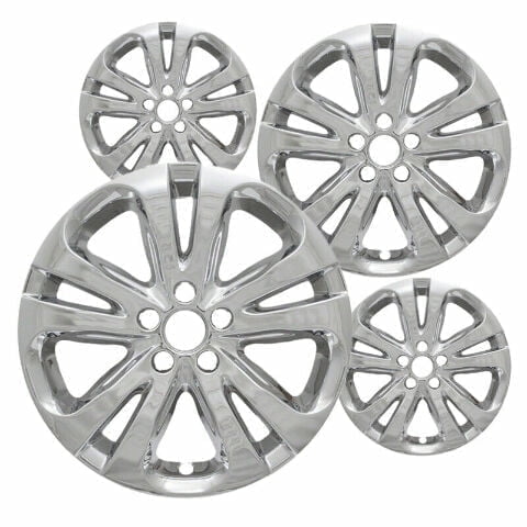 17 inch Chrome ABS Wheel Skins Set Compatible with 2015-2016 Chrysler 200 Limited, LX, S, C & Impostors for 2511 Wheel Series