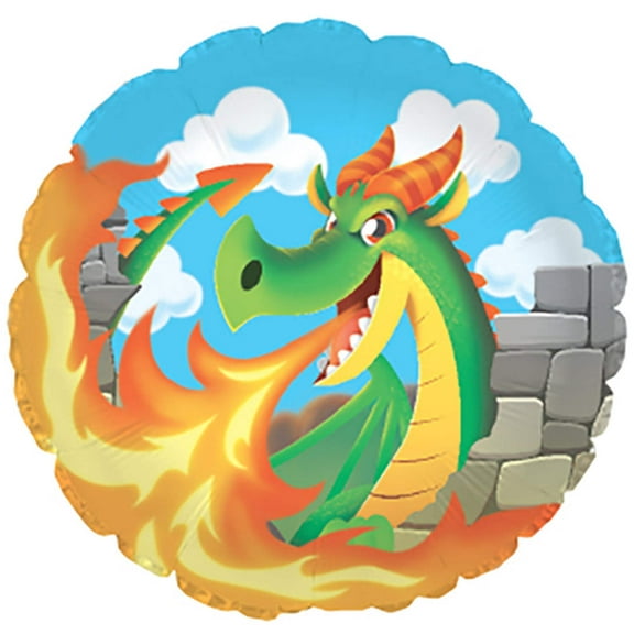 17 inch Dragons CTI Foil Mylar Balloon - Party Supplies Decorations