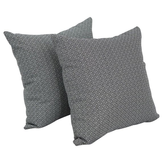 17-inch Jacquard Throw Pillows with Inserts (Set of 2) 9910-S2-ID-099