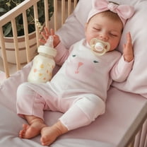 RSG 17-inch Lifelike Reborn Baby Dolls with Soft Cloth Body Doll Handmade Real Life Baby Dolls with Clothes for Kids Age 3