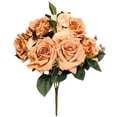 thumbnail image 1 of 17 inch Party Brands Rose Hydrangea Bush - Brown & Cream (1 Bouquet) - Party Supplies Decoration, 1 of 1