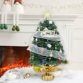 thumbnail image 1 of 17-inch Pre-lit Tabletop Christmas Tree with Decorations, Pre-decorated Artificial Mini Tree with Lights, Star, Ornaments & Gift Boxes for Home Desktop Decor Green, 1 of 6