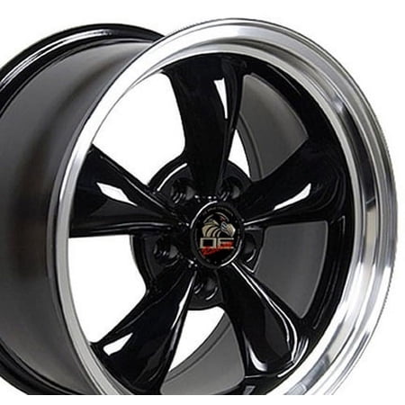 17 inch Rim fits 94-04 Ford Mustang Bullitt Gloss Black Aluminum Wheel Direct Fit