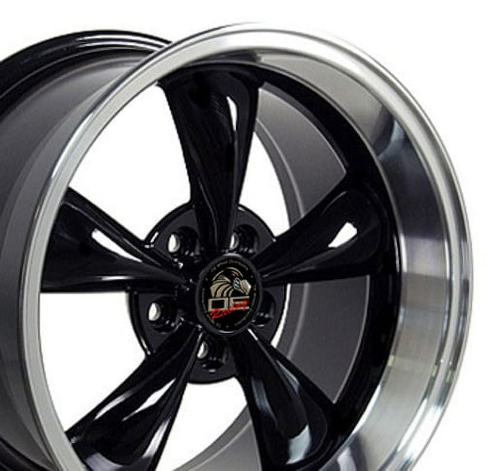 17 inch Rim fits 94-04 Ford Mustang Bullitt Gloss Black Aluminum Wheel ...