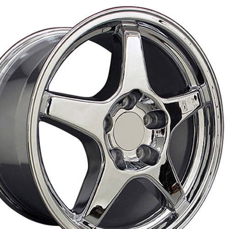17 inch Rim fits 97-04 Chevrolet Corvette ZR1 Chrome Wheel Direct Fit