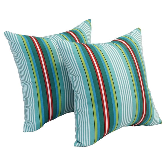 17-inch Square Polyester Outdoor Throw Pillows (Set of 2) 9910-S2-OD-195