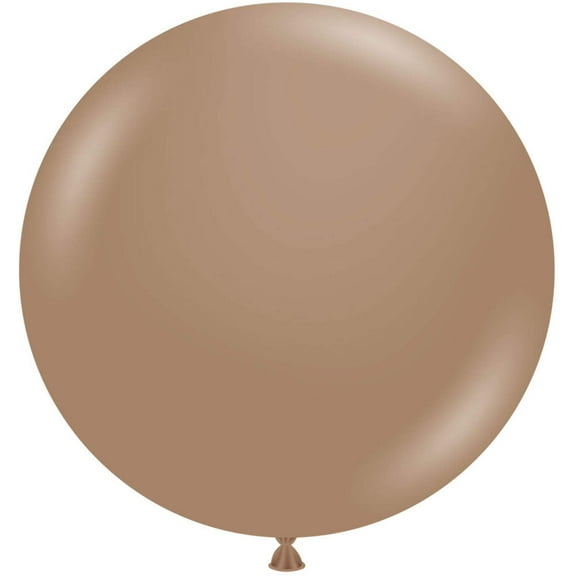 17 inch Tuftex Malted Brown Latex Balloons (50 Pack) - Party Supplies Decorations