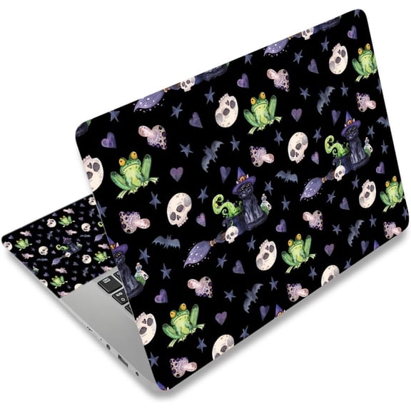 17 inches Laptop Skin Sticker Netbook Universal Reusable Protector Cover Decal Fits 16" 16.5" 17" 17.3 inch Laptop Protector Notebook (Skeleton Frog)