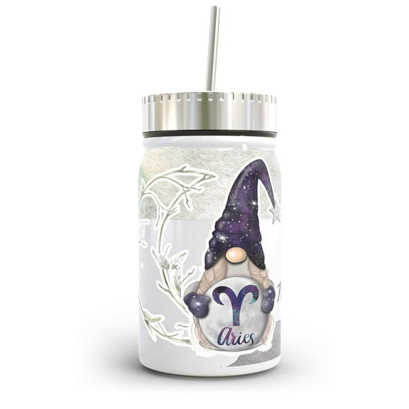 17 oz Gnome Aries Insulated Steel Mason Jar