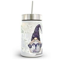 17 oz Gnome Aries Insulated Steel Mason Jar