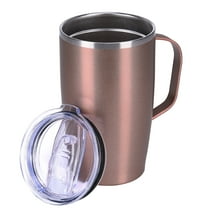17 oz Coffee Mug with Handle, Double Powder Coated Insulated Travel Coffee Cup for Cold & Hot Drinks
