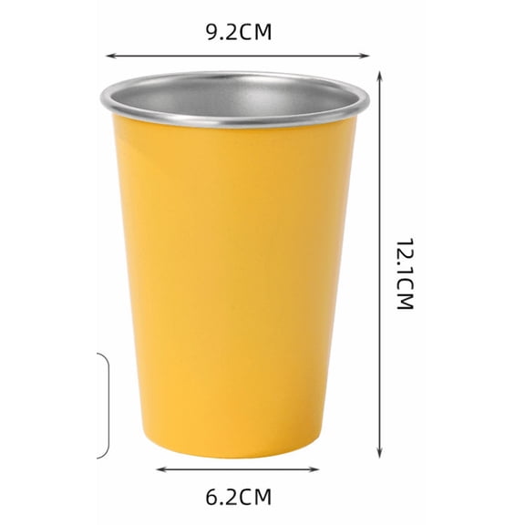 17 oz Stainless Steel Pint Cups Metal Cups Unbreakable Drinking Water Tumblers Stackable tumbler for Adults Bar Home Restaurant Travel Picnic Camping Outdoor