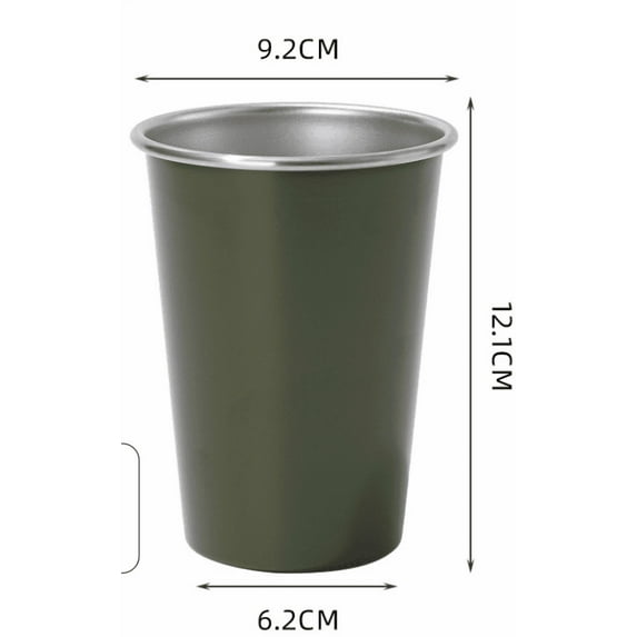 17 oz Stainless Steel Pint Cups Metal Cups Unbreakable Drinking Water Tumblers Stackable tumbler for Adults Bar Home Restaurant Travel Picnic Camping Outdoor