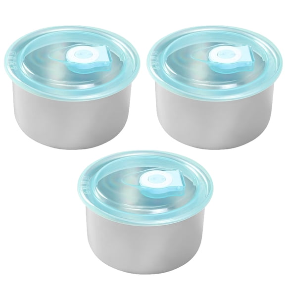 3 Pcs Stainless Steel Food Storage Containers with Leak-Proof Lids, Metal Meal Prep Snack Box, Stackable Lunch Container, Dishwasher Safe for Adults & Families