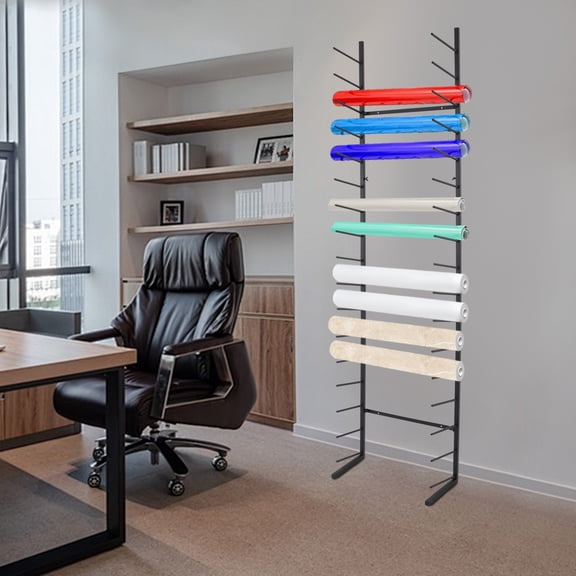 17-tier Wall Mounted Blueprint Storage Iron Rack Poster Display Rack File Holder For Use In Offices, Print Shops, Study Rooms