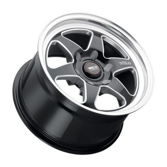 17 x 10 in. 6 x 139.7 Bolt Pattern 106.1 mm S156 Ventura 6 Drag ET25 BS6.50 Gloss Black Cast Wheel