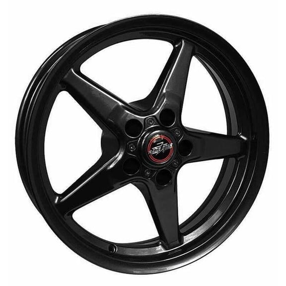 17 x 11, 5x115BC 6BS 92 Drag Star Bracket Racer Gloss Black Wheel