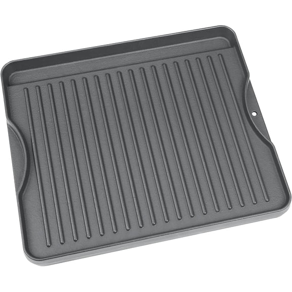 17" x 13" Flat Top Griddle Plate Pan for Outdoor Gas Grill, Teppanyaki Cooking Griddle Insert for Charcoal and Gas Grills