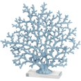 thumbnail image 1 of 17" x 16" Blue Resin Coral Sculpture with Clear Resin Base, by DecMode, 1 of 7