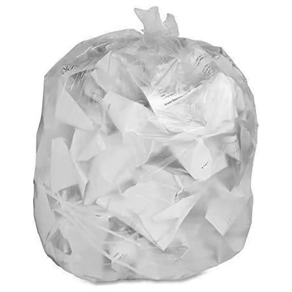 17 x 17 in. Low-Density Super Tuf Liner, Clear - 4 gal - Case of 1000