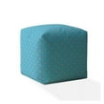 thumbnail image 1 of 17 x 17 x 1 in. Blue & Gray Cotton Polka Dots Pouf Cover, 1 of 1