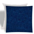 thumbnail image 1 of 17 x 17 x 2.5 in. Medium Blue Zippered Solid Color Throw Indoor & Outdoor Pillow, 1 of 1