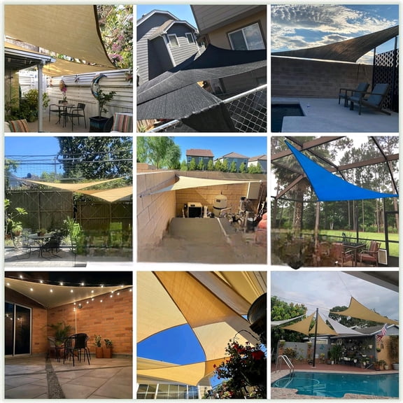 17' x 18' x 24.8' Turquoise Right Triangle Sun Shade Sail Order to Make RTAPT24, UPF50+ 95% UV Blockage, 200GSM Commercial Standard Heavy Duty, 3 Years Warranty (We Make Custom Size)$$Garden & Patio