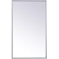 thumbnail image 1 of 17 x 28 in. Metal Mirror Medicine Cabinet, Silver, 1 of 1