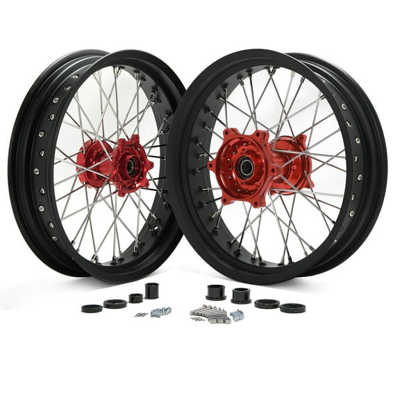 17"x 3.5"/4.25" Front Rear Wheels Rims Hubs Spacers for Sur-ron Strom Bee MX Electric Dirt Bike