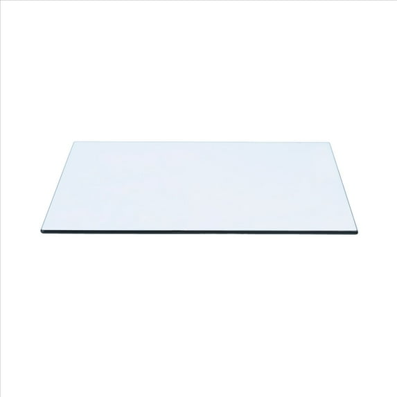 17" x 30" Rectangle Tempered Glass Table Top By Spancraft Glass