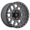 thumbnail image 1 of 17 x 8.5 in. Grid 6 on 135 Bolt Pattern 4.75 in. Back Space - Titanium with Black Lip, 1 of 1