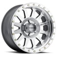 thumbnail image 1 of 17 x 8.5 in. MR304 Double Standard 0 mm Offset 6 x 5.5 mm Bolt Pattern 108 mm Center Bore Wheel, Machined & Clear Coat, 1 of 1