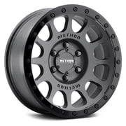 17 x 8.5 in. MR305 NV Plus 25 mm Offset 6 x 5.5 in. 108 mm Center Bore Double Black Wheel