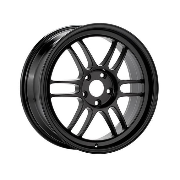 17 x 8 & 5x100 Bolt Pattern 45 mm Offset 73 mm Bore RPF1 Matte Black Wheel for 2002-2010 WRX & 04 STI