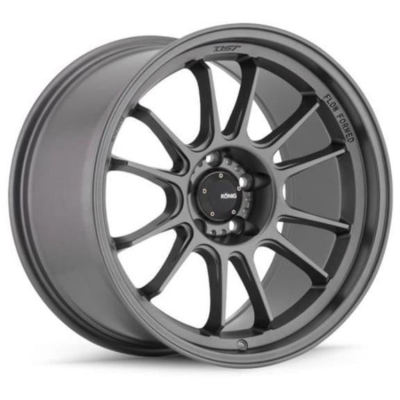 17 x 8 in. 4 x 108 Bolt Pattern 2.12 in. Back Space Hypergram ET40 Matte Grey Cast Wheel