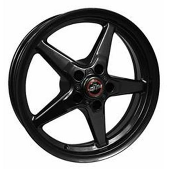 17 x 9.5, 5 x 115 BC 6.12 BS 92 Drag Star Bracket Racer Gloss Black Wheel
