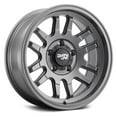 thumbnail image 1 of 17 x 9 in. 6-139.7 0 mm Offset 106 mm Canyon 9310 Satin Graphite Wheel, 1 of 1