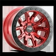 thumbnail image 1 of 17 x 9 in. 6 x 139.7 Bolt Pattern -12 mm Offset 106 mm Hub 9303 DT-1 Crimson Candy Red Wheel, 1 of 1