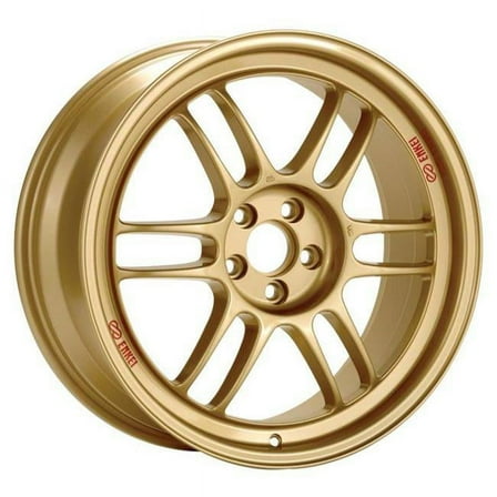 17 x 9 in. RPF1 5 x 100 Bolt Pattern 45 mm Offset Gold Wheel