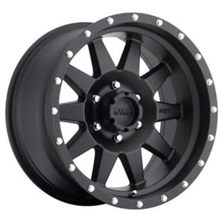 17 x 9 in. Standard 5 on 5 Bolt Pattern 4.5 in. Back Space -12 Offset, Matte Black