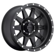17 x 9 in. Standard 5 on 5 Bolt Pattern 4.5 in. Back Space -12 Offset, Matte Black