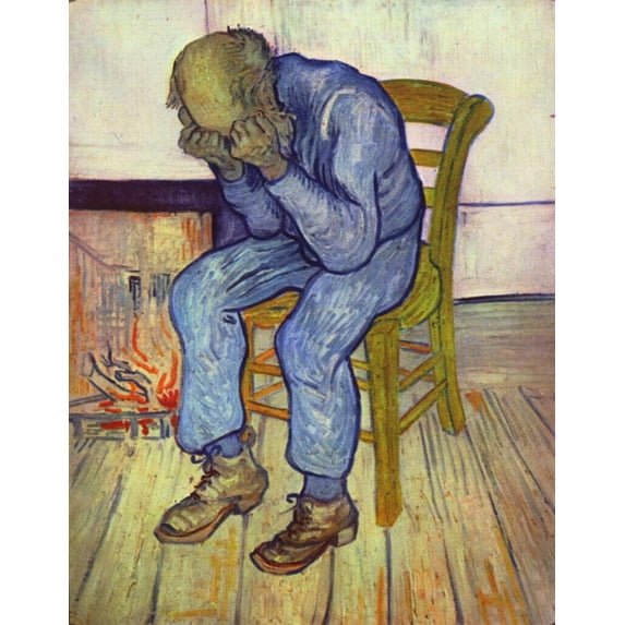 17"x22" Fine Art Quality Poster: Vincent Van Gogh Sorrowing Old Man