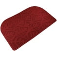 thumbnail image 1 of 17"x28" Indoor Doormat Front Door Mat, Low-Profile Machine Washable Kitchen Rug Absorbent Mud Half Round Entrance Mat for Entryway, Patio, Bedroom, 1 of 6